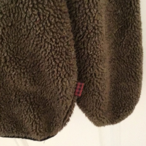 Men’s Woolrich Deep Pile Fleece Snap Button Closure Relax Fit Size Large - Picture 5 of 5